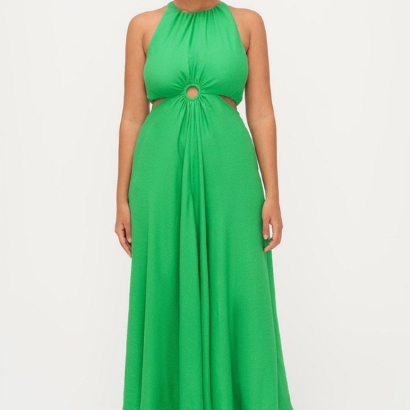 Sheike Gallery Dress In Emerald - Picture 3 of 4